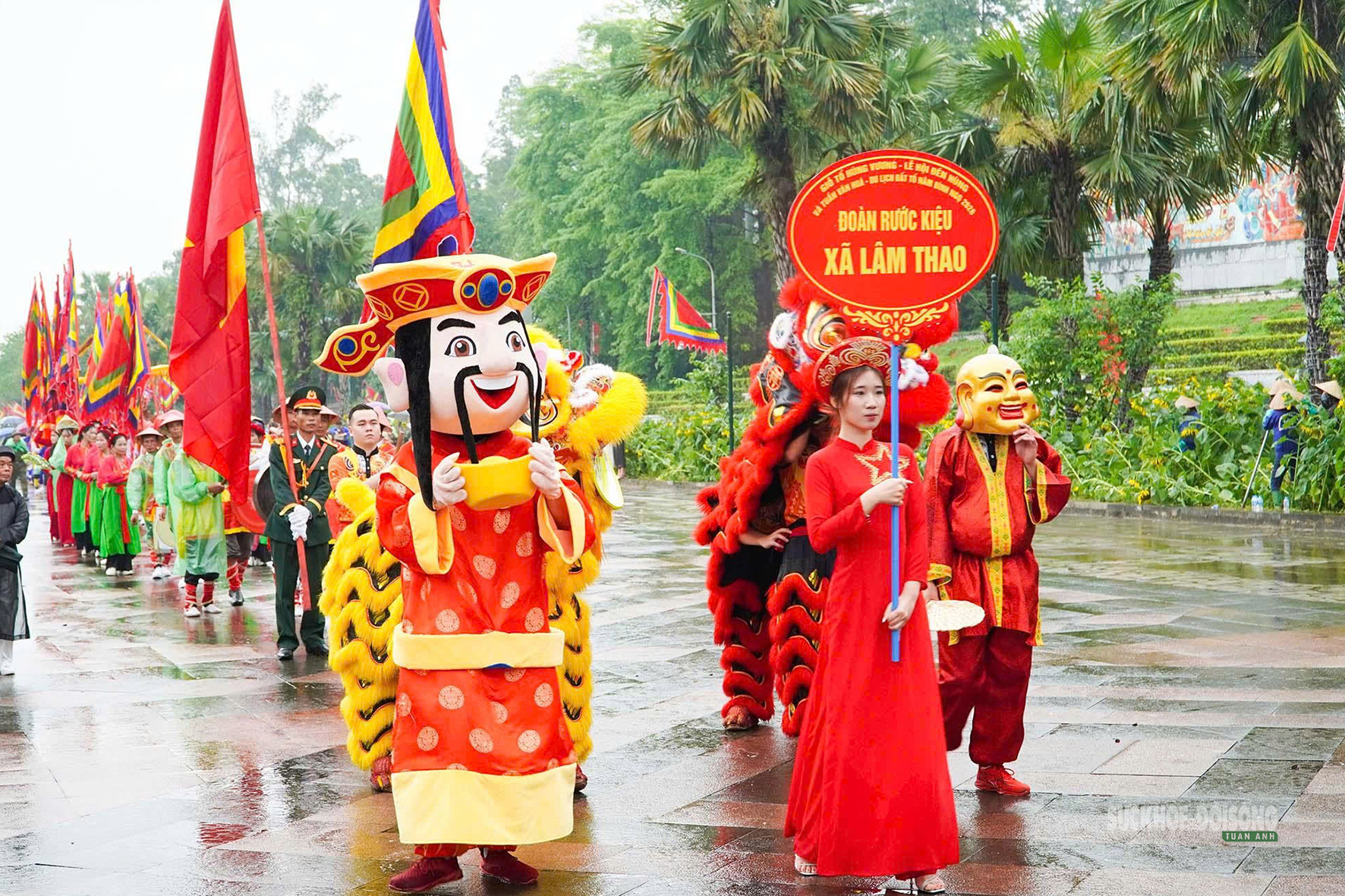 Linh thiêng lễ rước kiệu ở Đền Hùng- Ảnh 8.