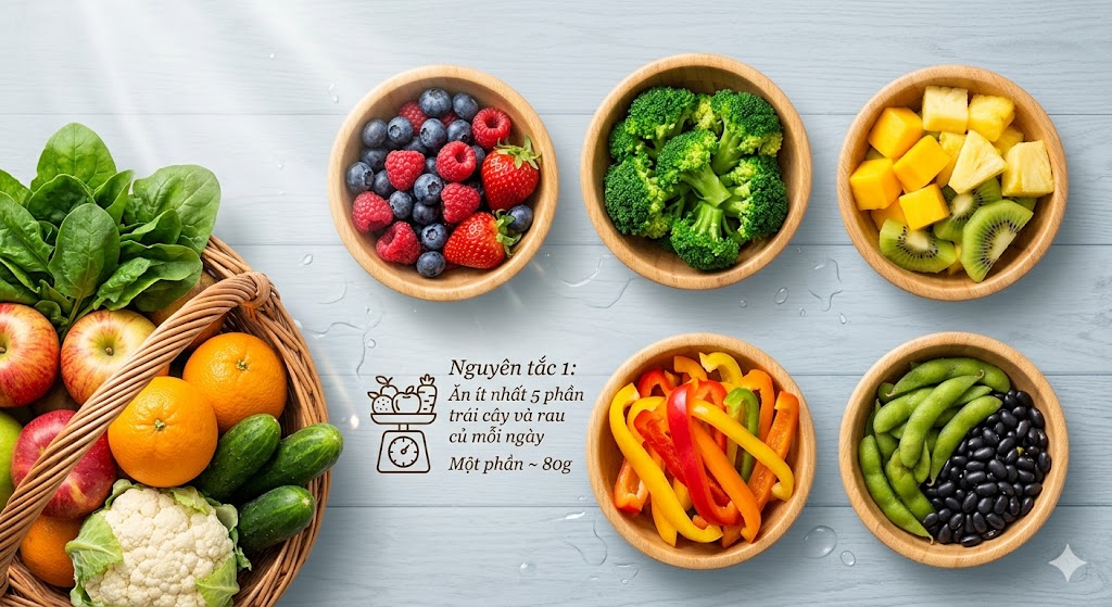 Gallery - 6 quy tắc dễ áp dụng chế độ ăn lành mạnh theo tiêu chuẩn quốc tế
