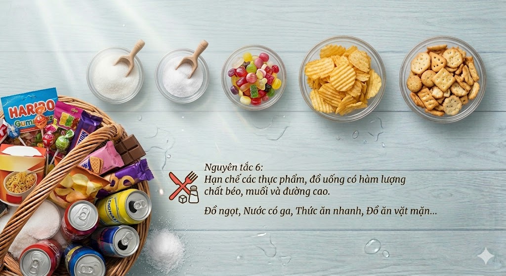 Gallery - 6 quy tắc dễ áp dụng chế độ ăn lành mạnh theo tiêu chuẩn quốc tế