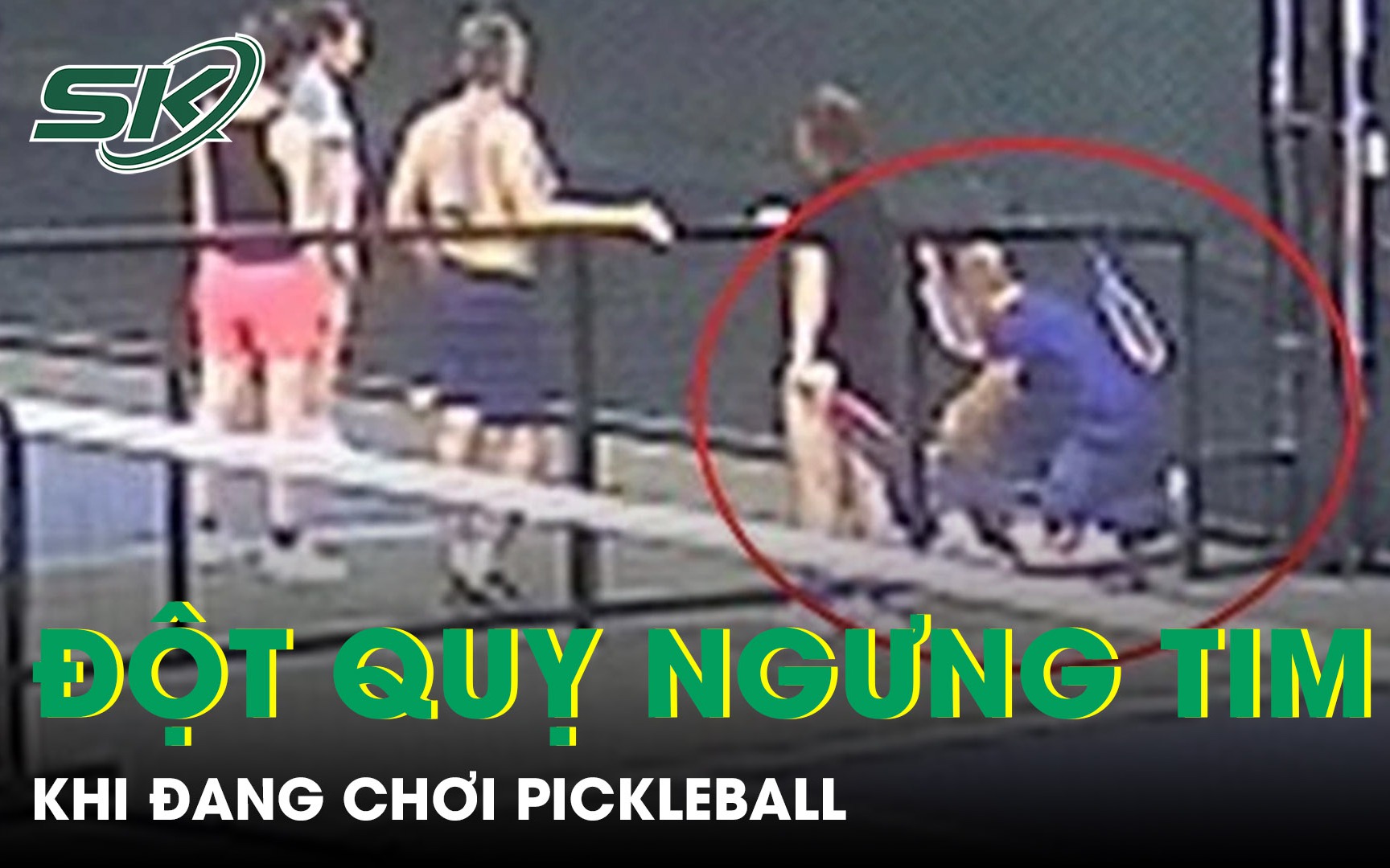 Cảnh báo nguy cơ chấn thương mắt do chơi Pickleball- Ảnh 2. Người đàn ông đột quỵ ngưng tim khi đang chơi pickleball