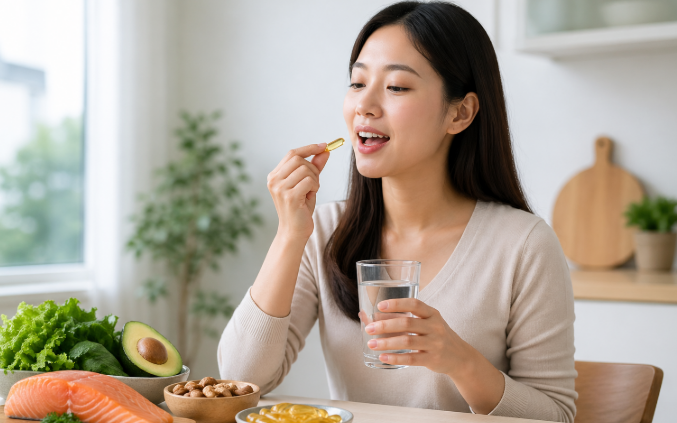 Có nên uống dầu cá quanh năm hay theo từng giai đoạn?- Ảnh 3. Thời điểm tốt nhất uống dầu cá giúp hấp thu tối ưu