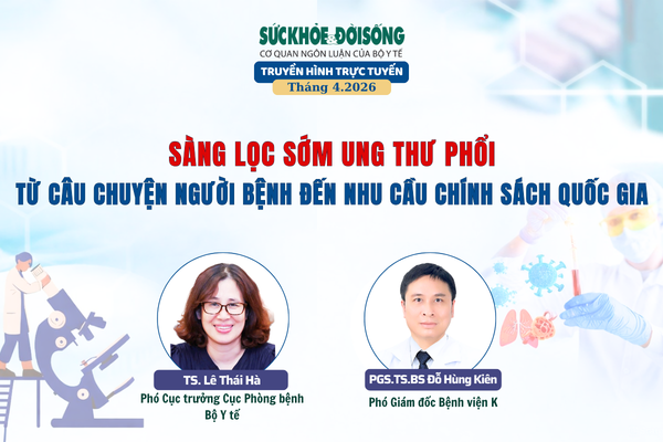 Truyền hình trực tuyến 'Sàng lọc sớm ung thư phổi - Từ câu chuyện người bệnh đến nhu cầu chính sách quốc gia'- Ảnh 1.