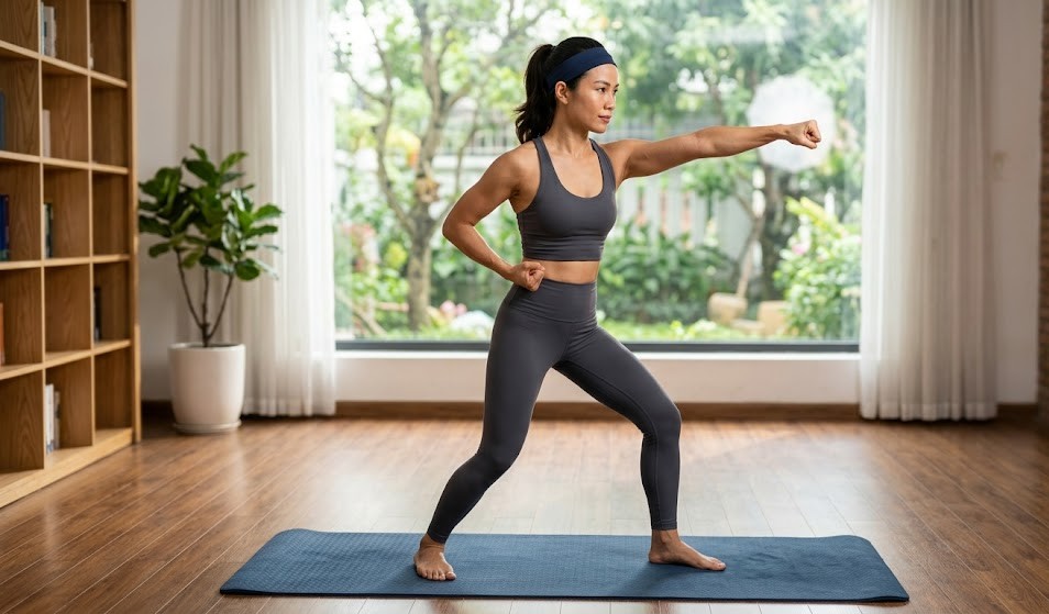 5 bài tập pilates tại nhà giúp bắp tay thon gọn- Ảnh 3.