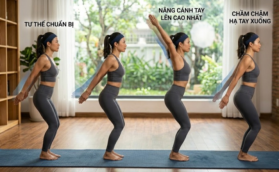 5 bài tập pilates tại nhà giúp bắp tay thon gọn- Ảnh 5.