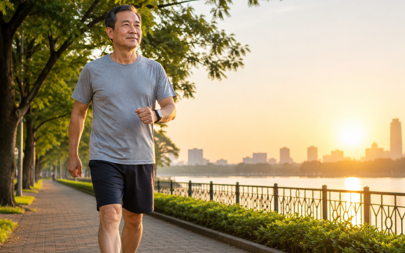 Đi bộ sau ăn tối bao lâu giúp kiểm soát đường huyết, giảm mỡ hiệu quả?- Ảnh 1. Người sau 50 tuổi đi bộ sáng hay chiều tốt hơn?