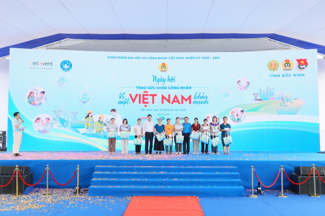 3.000 người lao động ở Bắc Ninh thụ hưởng chương trình 'Trao sức khỏe công nhân – Vì một Việt Nam khỏe mạnh' năm 2026- Ảnh 4. 3.000 người lao động ở Bắc Ninh thụ hưởng chương trình 'Trao sức khỏe công nhân – Vì một Việt Nam khỏe mạnh' năm 2026- Ảnh 4.
