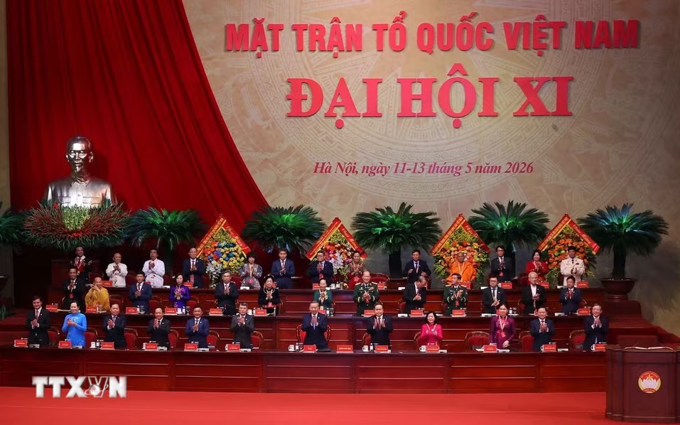 Phát biểu của Tổng Bí thư, Chủ tịch nước Tô Lâm tại Đại hội MTTQ Việt Nam lần thứ XI- Ảnh 3. Tổng Bí thư, Chủ tịch nước Tô Lâm dự khai mạc Đại hội MTTQ Việt Nam lần thứ XI
