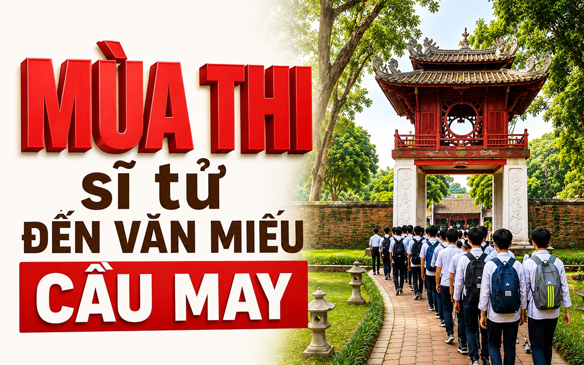 Sĩ tử về Văn Miếu cầu may trước kỳ thi vào lớp 10- Ảnh 11.