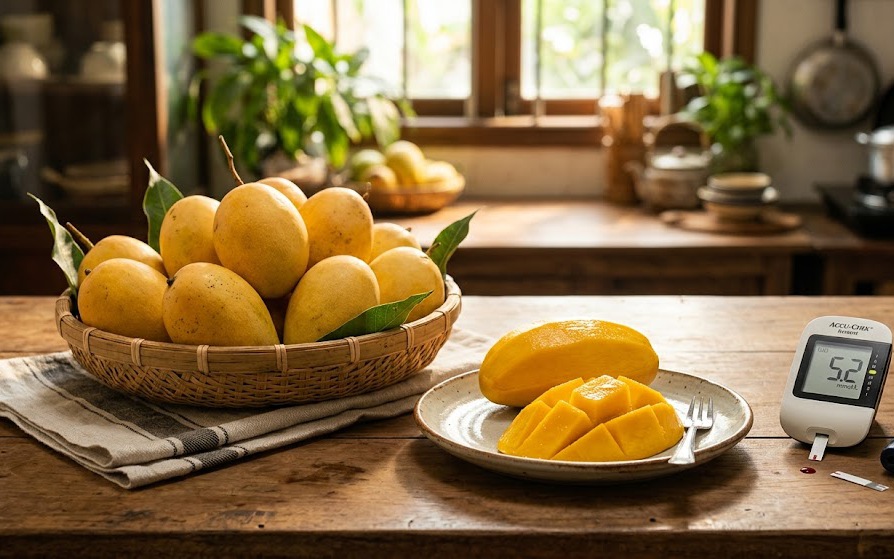 Cách ăn xoài giúp da sáng, mắt khỏe vào mùa hè- Ảnh 2. Mẹo ăn xoài ngon mà vẫn tốt cho lượng đường trong máu