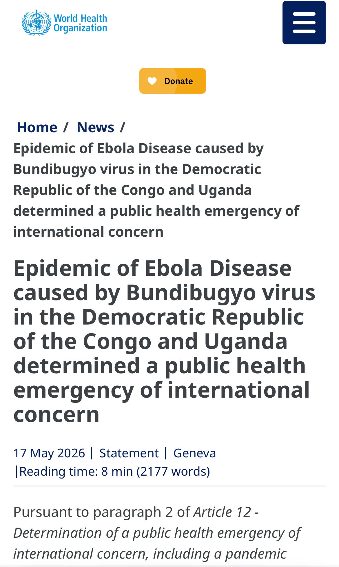 Ebola - tình trạng khẩn cấp mà WHO vừa công bố có lây qua quan hệ tình dục không?- Ảnh 1.