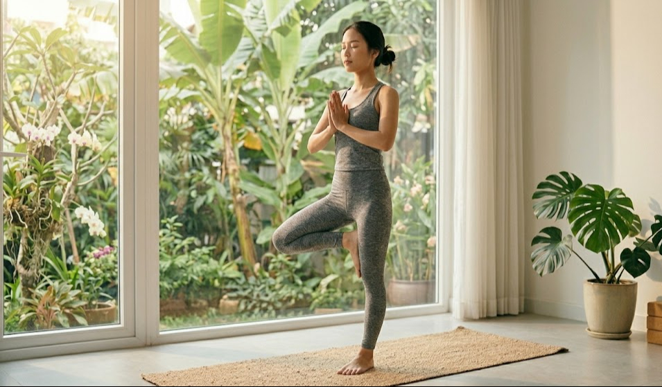 5 tư thế yoga đơn giản giúp cơ thể khỏe hơn mỗi ngày- Ảnh 2. 5 tư thế yoga đơn giản giúp cơ thể khỏe hơn mỗi ngày- Ảnh 2.