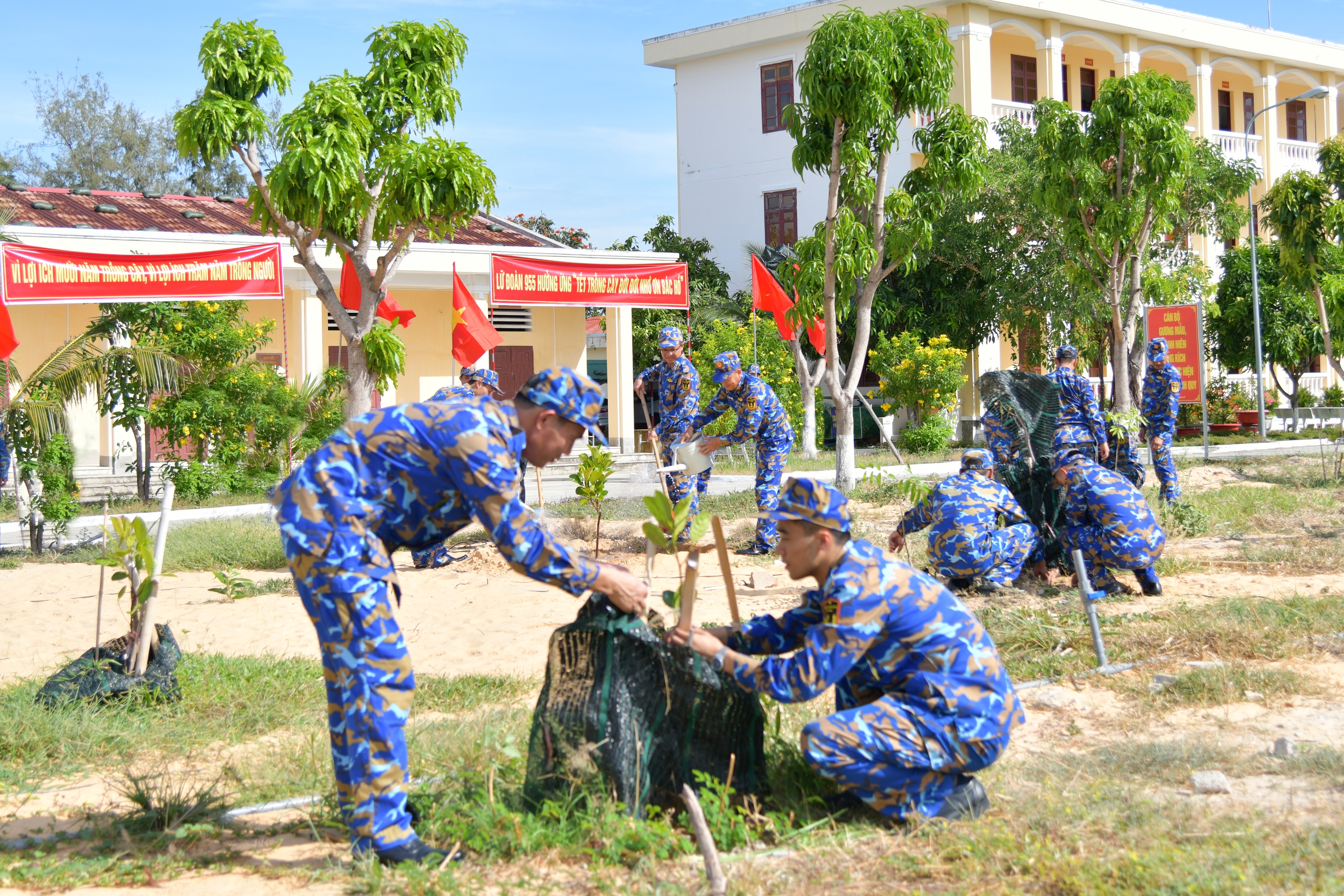 Lữ đoàn 955 phát động 'Tết trồng cây đời đời nhớ ơn Bác Hồ'- Ảnh 3. Lữ đoàn 955 phát động 'Tết trồng cây đời đời nhớ ơn Bác Hồ'- Ảnh 3.