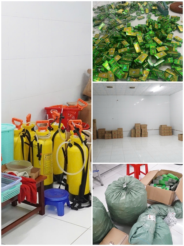 Phá đường dây sản xuất, buôn bán dầu gió giả nhãn hiệu ‘EAGLE BRAND’ quy mô lớn- Ảnh 2. Phá đường dây sản xuất, buôn bán dầu gió giả nhãn hiệu ‘EAGLE BRAND’ quy mô lớn- Ảnh 2.