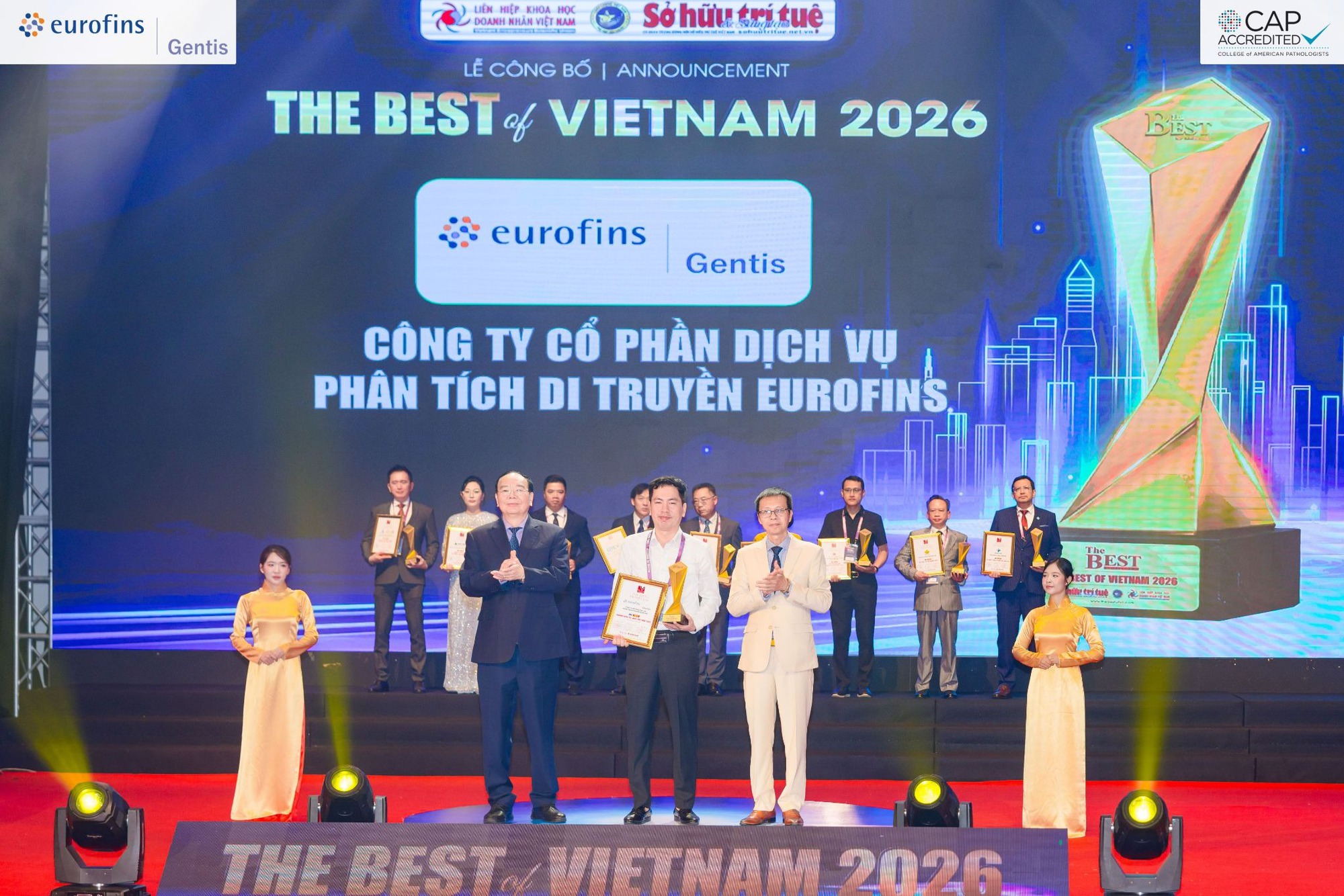 Eurofins GENTIS xuất sắc đạt 2 giải thưởng tiêu biểu tại The Best of Vietnam 2026- Ảnh 1.