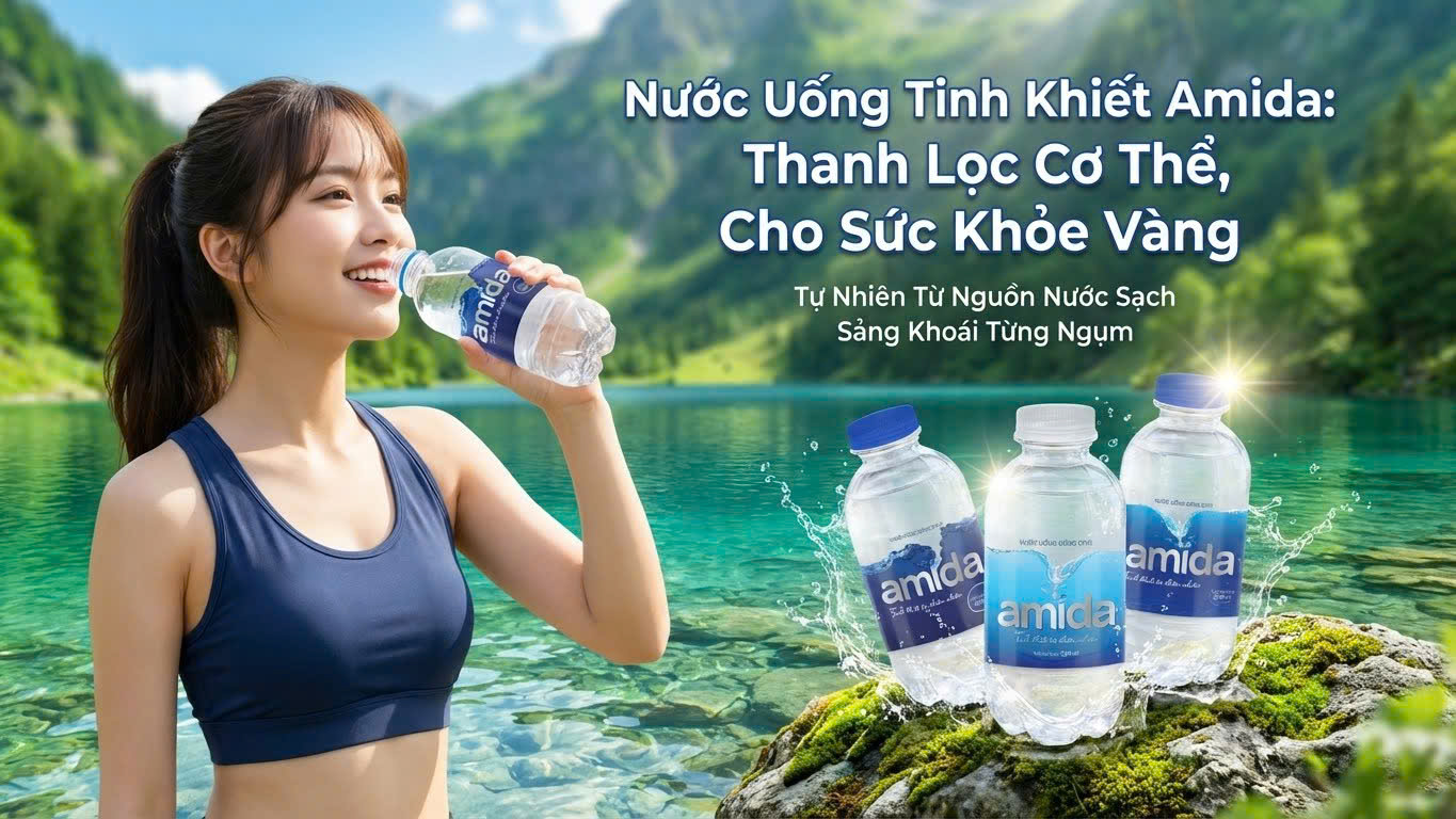 Nước uống đóng chai Amida: Giải pháp bù nước an toàn- Ảnh 3. Nước uống đóng chai Amida: Giải pháp bù nước an toàn- Ảnh 3.