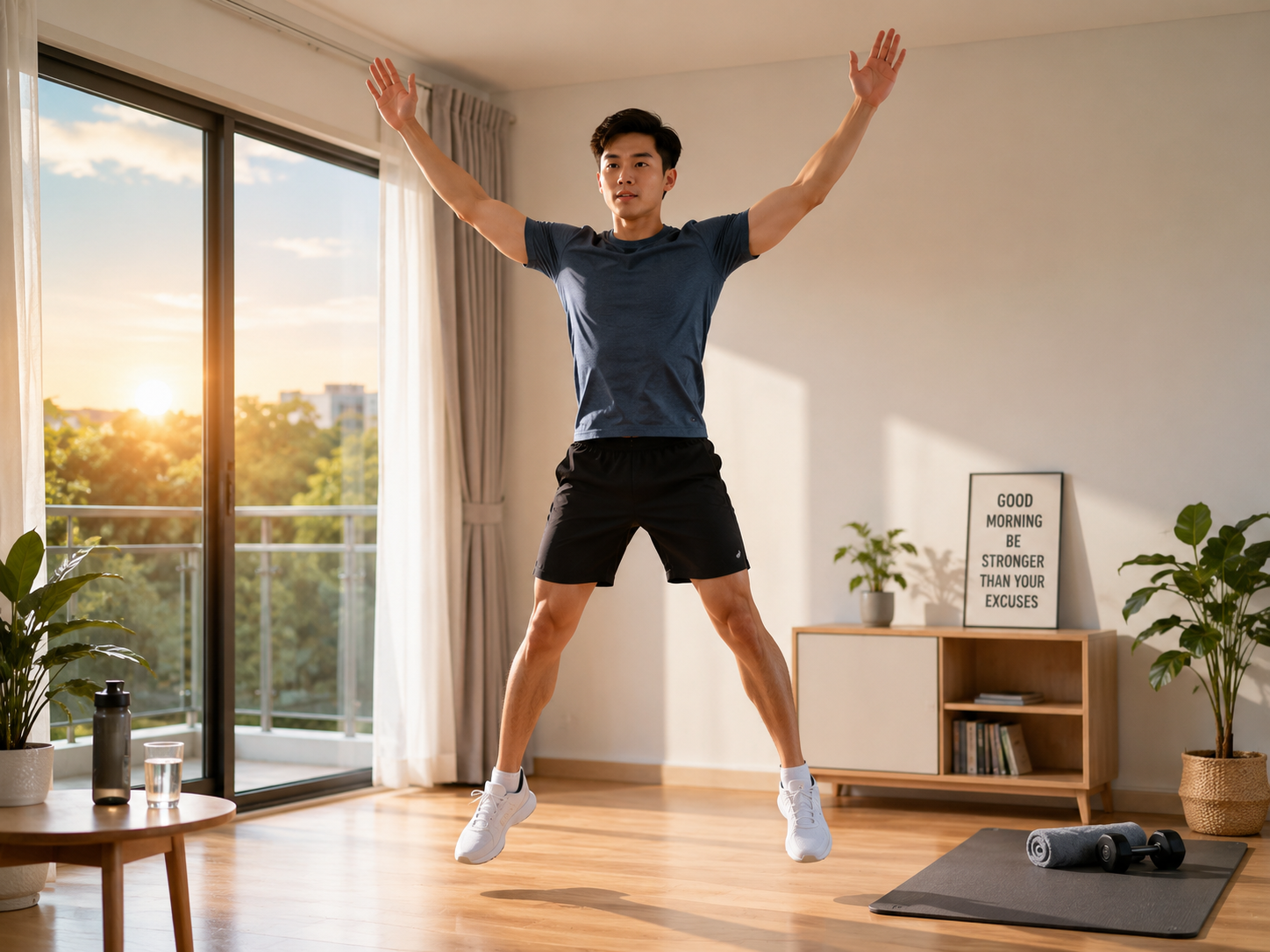 3 bài tập buổi sáng giúp tỉnh táo, thoải mái nhanh hơn uống cà phê- Ảnh 2.