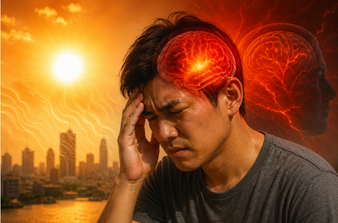 ‘Nóng não’ trong mùa hè: Dấu hiệu nguy hiểm và cách phòng ngừa- Ảnh 1. nắng nóng