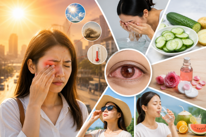 5 cách bảo vệ mắt trước tác hại của nắng nóng mùa hè- Ảnh 1. 5 cách bảo vệ mắt trước tác hại của nắng nóng mùa hè- Ảnh 1.