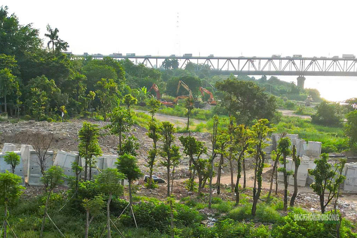 Công viên ven sông Hồng đầu tiên chính thức thi công- Ảnh 1.