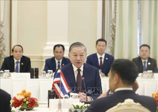 Tổng Bí thư, Chủ tịch nước Tô Lâm hội đàm với Thủ tướng Thái Lan Anutin Charnvirakul- Ảnh 2. Tổng Bí thư, Chủ tịch nước Tô Lâm hội đàm với Thủ tướng Thái Lan Anutin Charnvirakul- Ảnh 2.