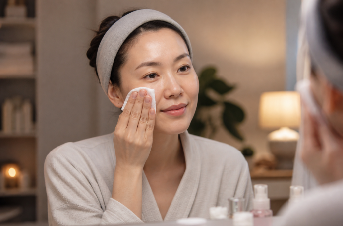 5 bước chăm sóc da buổi tối giảm nếp nhăn cho phụ nữ sau 40 tuổi- Ảnh 1.