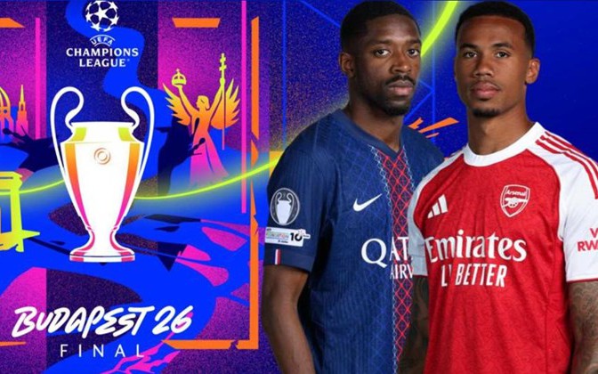 Kênh và link xem trực tiếp Arsenal đấu PSG tại Chung kết Cúp C1 châu Âu