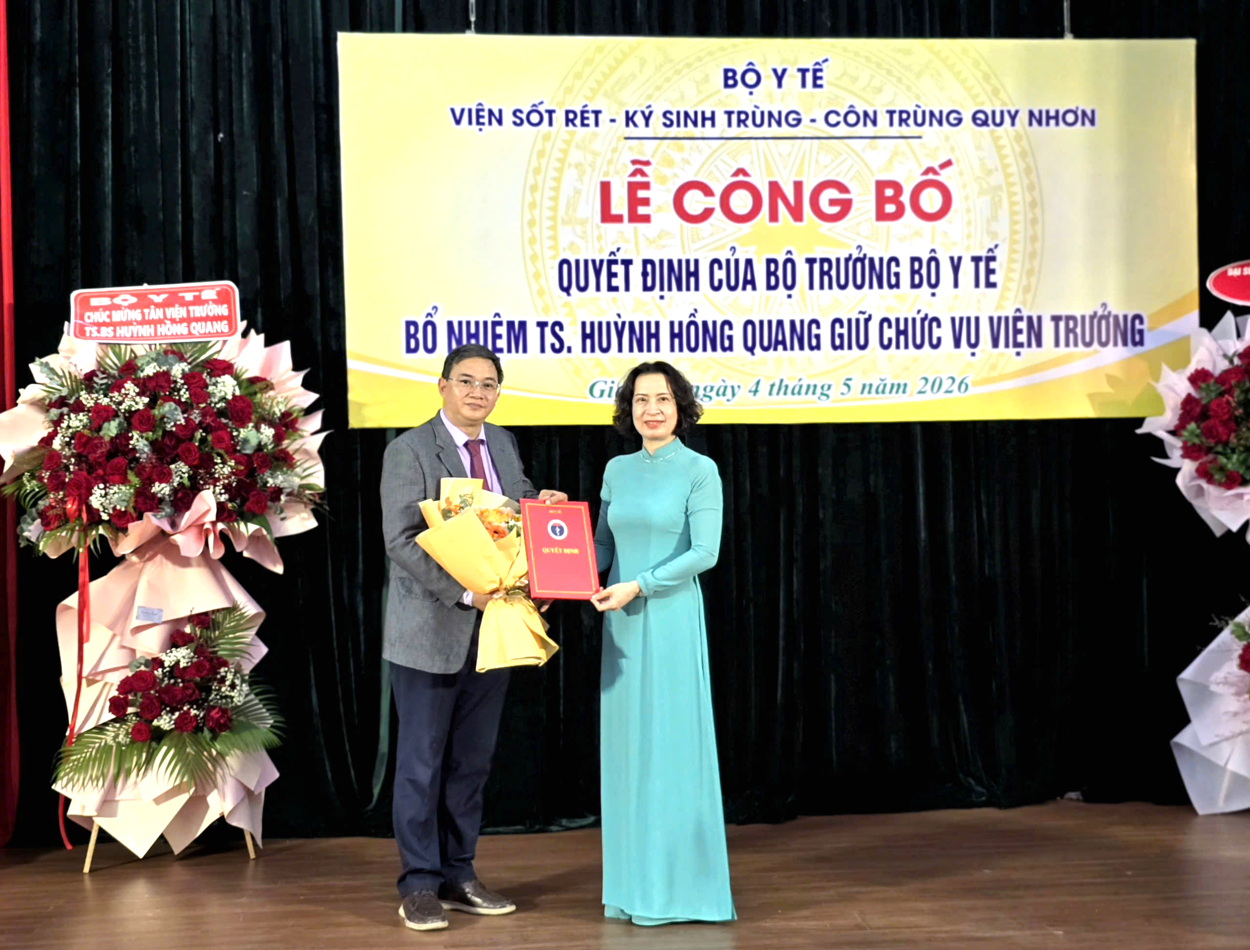 Bộ Y tế công bố quyết định bổ nhiệm Viện trưởng Viện Sốt rét - Ký sinh trùng - Côn trùng Quy Nhơn- Ảnh 1.