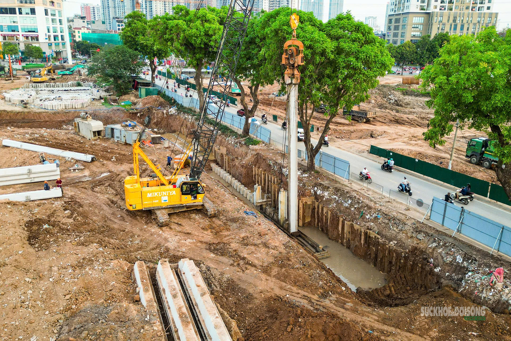 Hồ điều hòa Mễ Trì - Đồng Bông 2 gấp rút về đích trước mùa mưa- Ảnh 10.