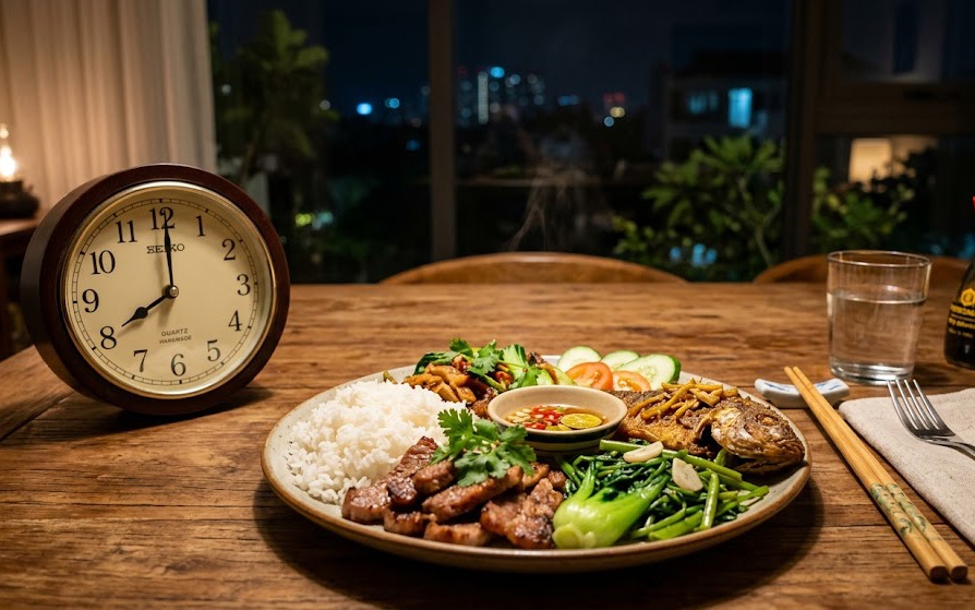 4 điều có thể xảy ra với hệ tiêu hóa khi ăn tối muộn