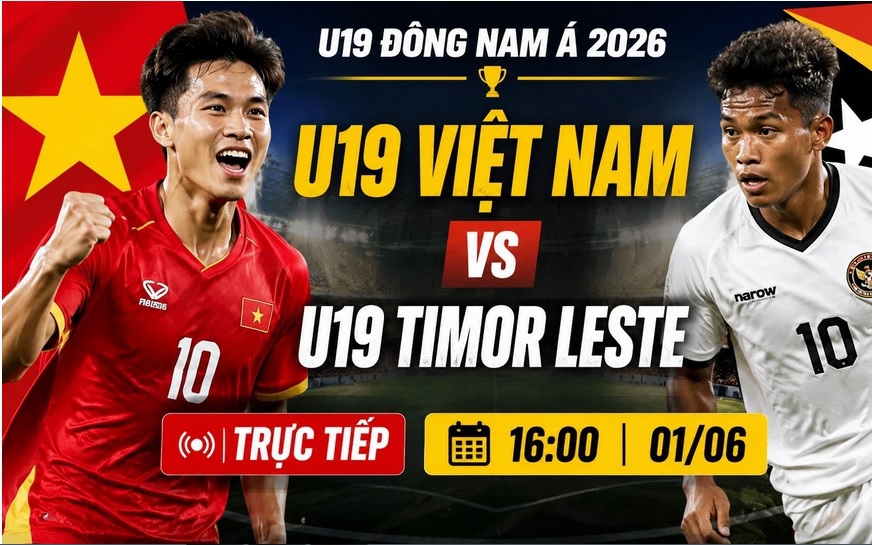 Lịch thi đấu bóng đá hôm nay ngày 1/6 - 2/6: U19 Việt Nam đấu U19 Timor Leste- Ảnh 2. Kênh và link xem trực tiếp U19 Việt Nam đấu U19 Timor Leste ngày 1/6