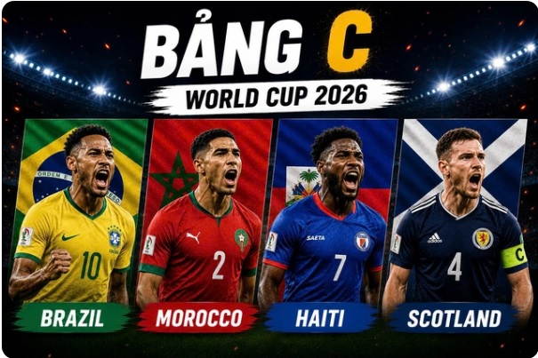 Lịch thi đấu World Cup 2026 bảng C: Brazil, Morocco, Haiti, Scotland- Ảnh 1. Lịch thi đấu World Cup 2026 bảng C: Brazil, Morocco, Haiti, Scotland- Ảnh 1.