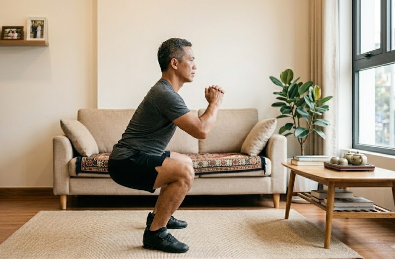 4 lợi ích của bài tập squat đối với người trên 50 tuổi- Ảnh 1. 4 lợi ích của bài tập squat đối với người trên 50 tuổi- Ảnh 1.