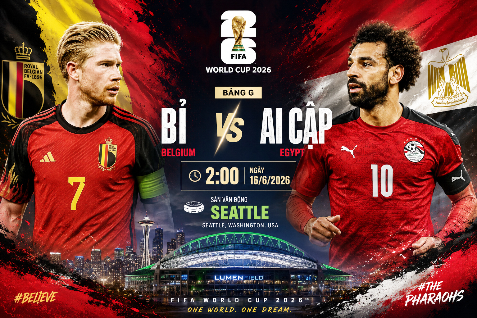 Nhận định trận Bỉ vs Ai Cập: Dự đoán tỉ số World Cup 2026 - Ảnh 1. Nhận định trận Bỉ vs Ai Cập: Dự đoán tỉ số World Cup 2026 - Ảnh 1.