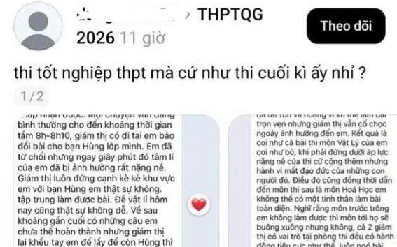 Quảng Ninh: Kỷ luật 3 cán bộ sau phản ánh 'giám thị gợi ý thí sinh cho bạn xem bài thi'- Ảnh 2.