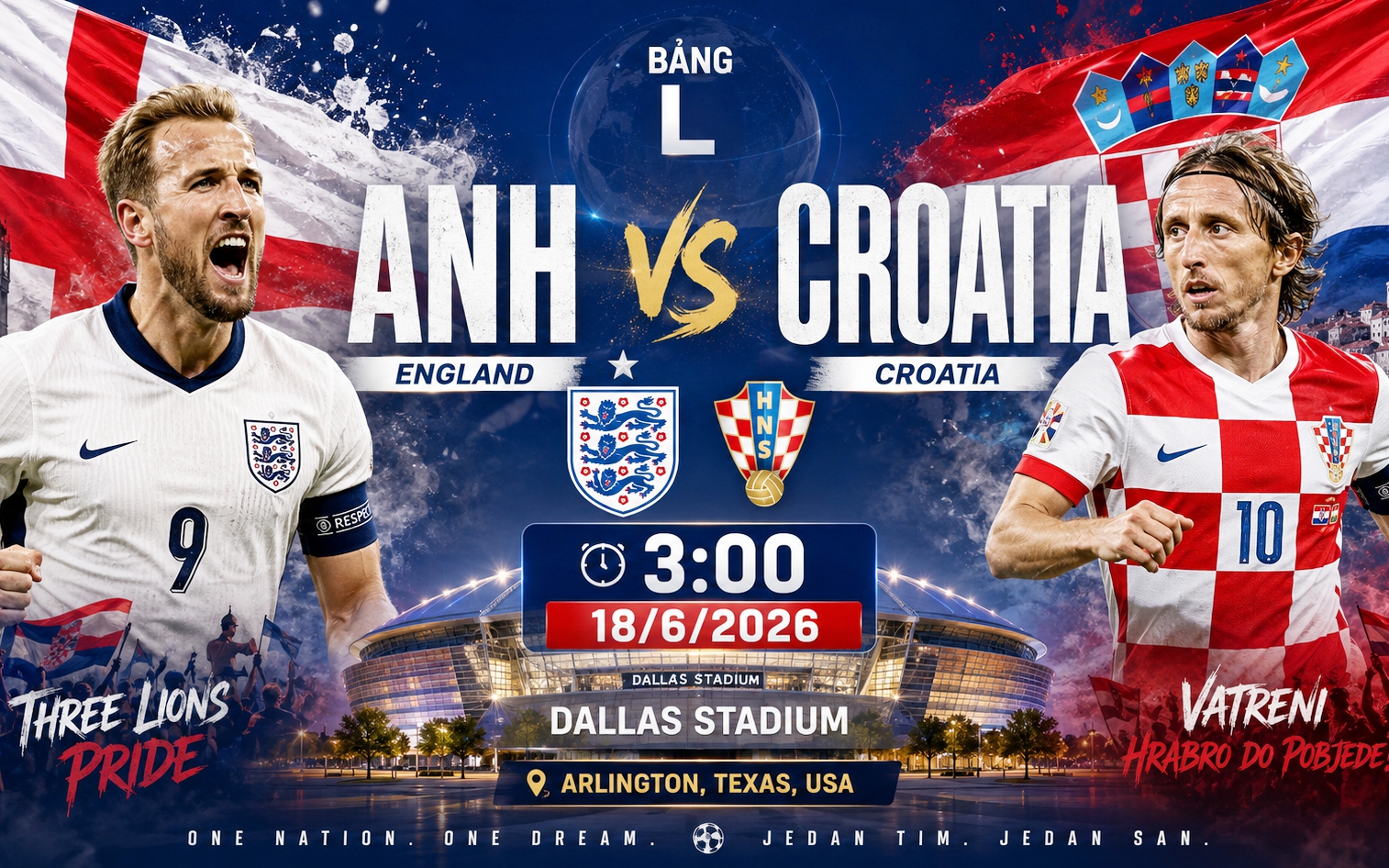 Kênh và link xem trực tiếp Anh vs Croatia - World Cup 2026 ngày 18/6- Ảnh 4. Kênh và link xem trực tiếp Anh vs Croatia - World Cup 2026 ngày 18/6- Ảnh 4.