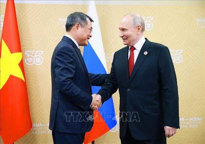 Thủ tướng Chính phủ Lê Minh Hưng hội kiến Tổng thống Nga Vladimir Putin- Ảnh 1.