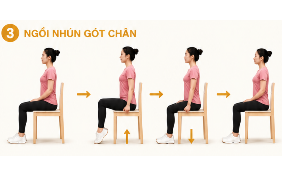 Nâng gót chân khi ngồi có tác dụng gì? - Ảnh 1.