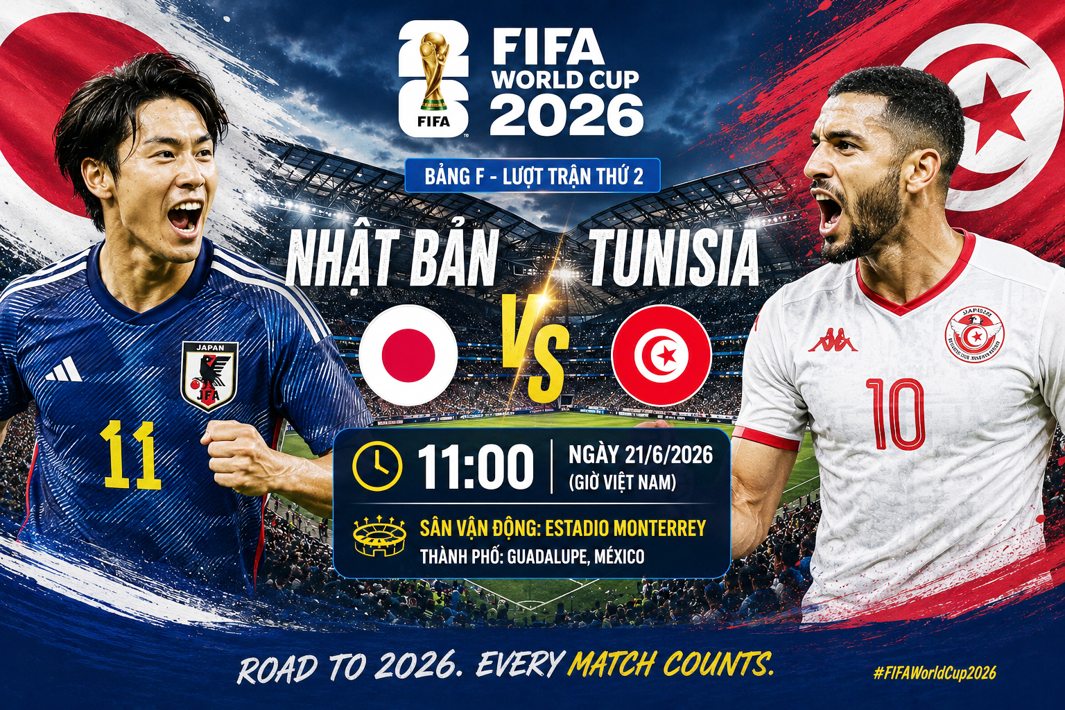 Nhận định, dự đoán tỉ số Nhật Bản vs Tunisia: Bản lĩnh 'Samurai' lên tiếng?- Ảnh 1. Nhận định, dự đoán tỉ số Nhật Bản vs Tunisia: Bản lĩnh 'Samurai' lên tiếng?- Ảnh 1.