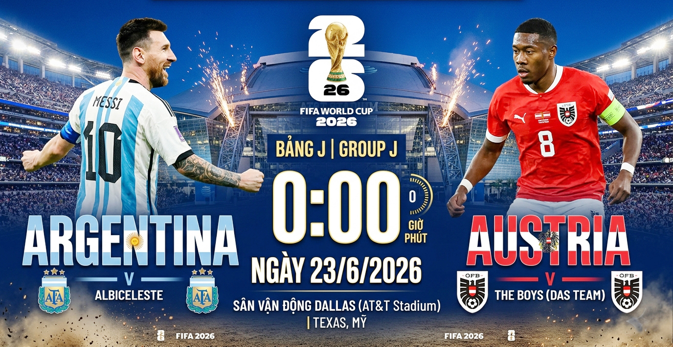 Nhận định Argentina vs Áo 2026: Messi có giúp Argentina vượt qua Áo không? - Ảnh 1. Nhận định Argentina vs Áo 2026: Messi có giúp Argentina vượt qua Áo không? - Ảnh 1.
