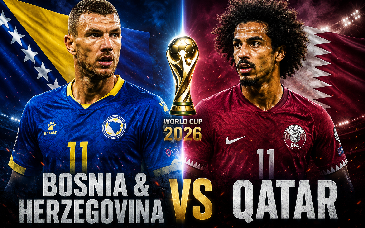 Nhận định, dự đoán tỉ số Bosnia & Herzegovina vs Qatar: Ai sẽ rời World Cup 2026 sớm? - Ảnh 3.