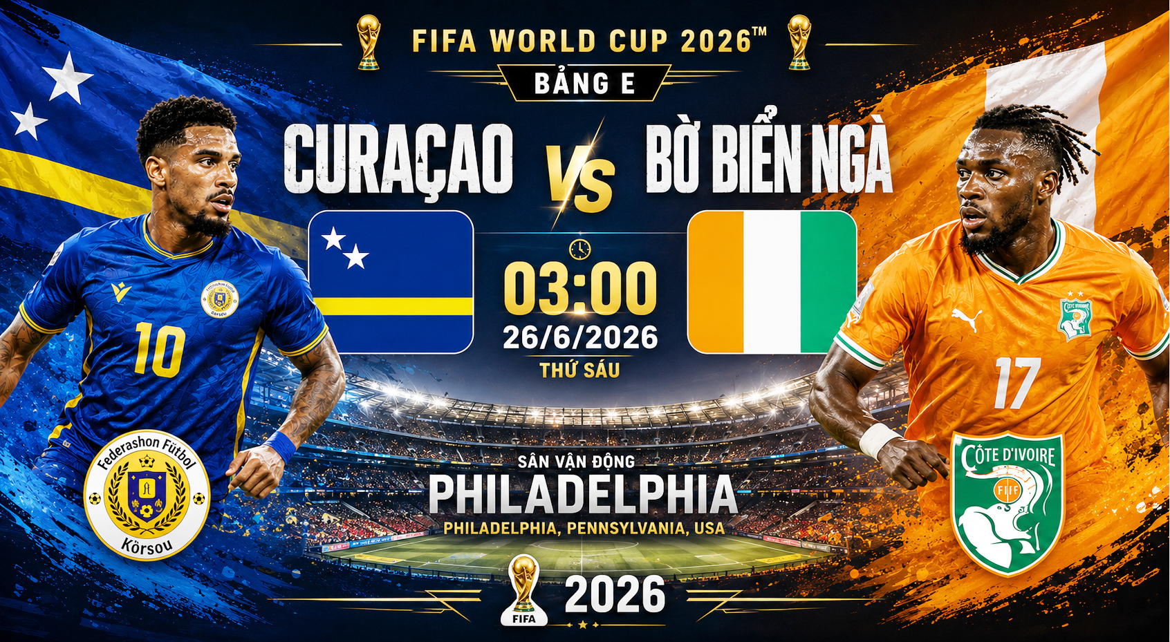 Nhận định, dự đoán tỉ số Curaçao vs Bờ Biển Ngà: 'Voi rừng' quyết đấu Curaçao ở thế đường cùng- Ảnh 2.