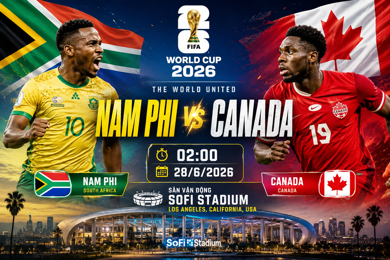 Nhận định bóng đá Nam Phi vs Canada trong trận đấu lịch sử World Cup 2026 - Ảnh 1.