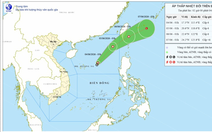 Áp thấp nhiệt đới trên Biển Đông có mạnh lên thành bão những ngày tới?