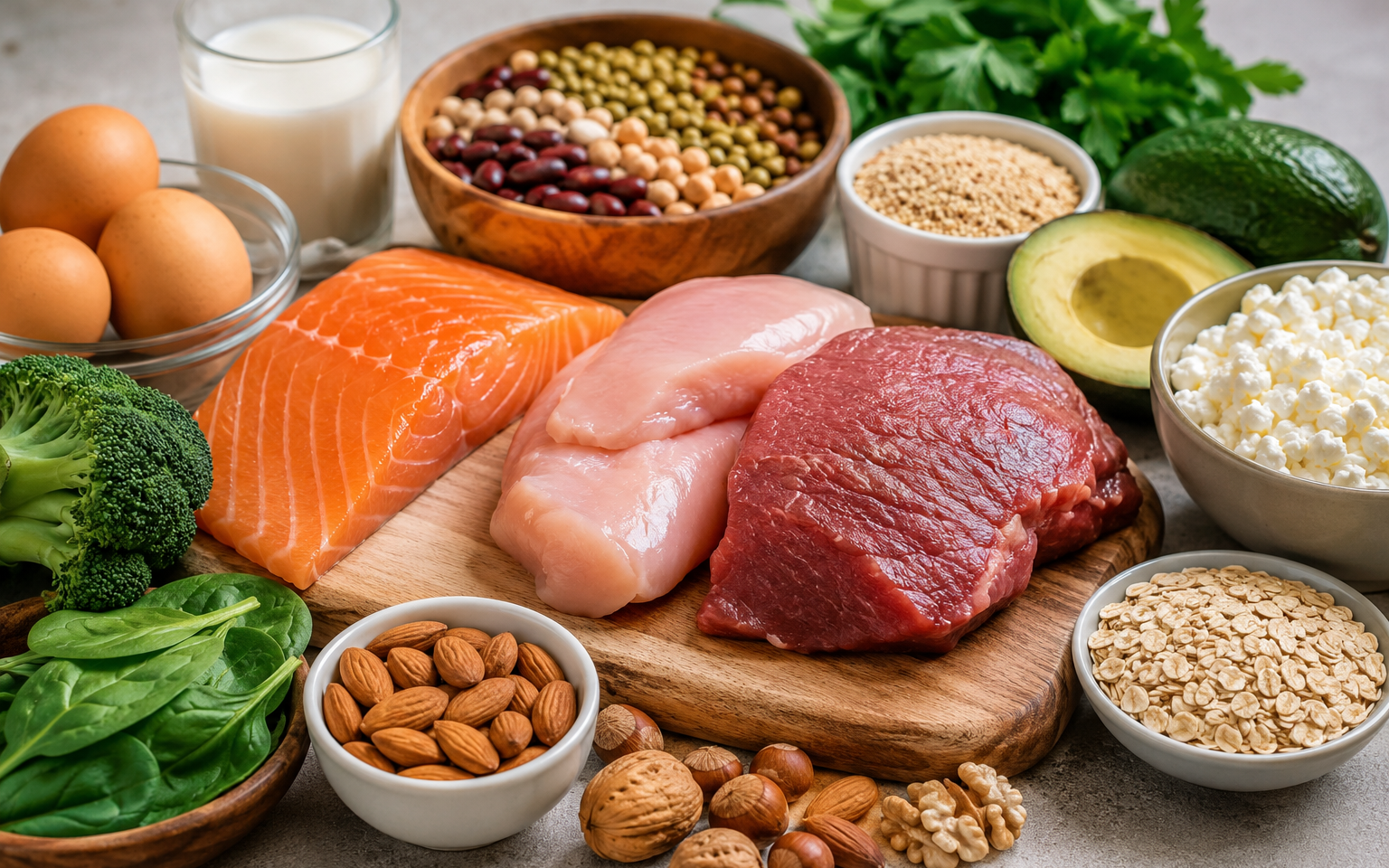 Sau tuổi 50, nên ăn bao nhiêu protein sau khi tập để giữ cơ? - Ảnh 3.