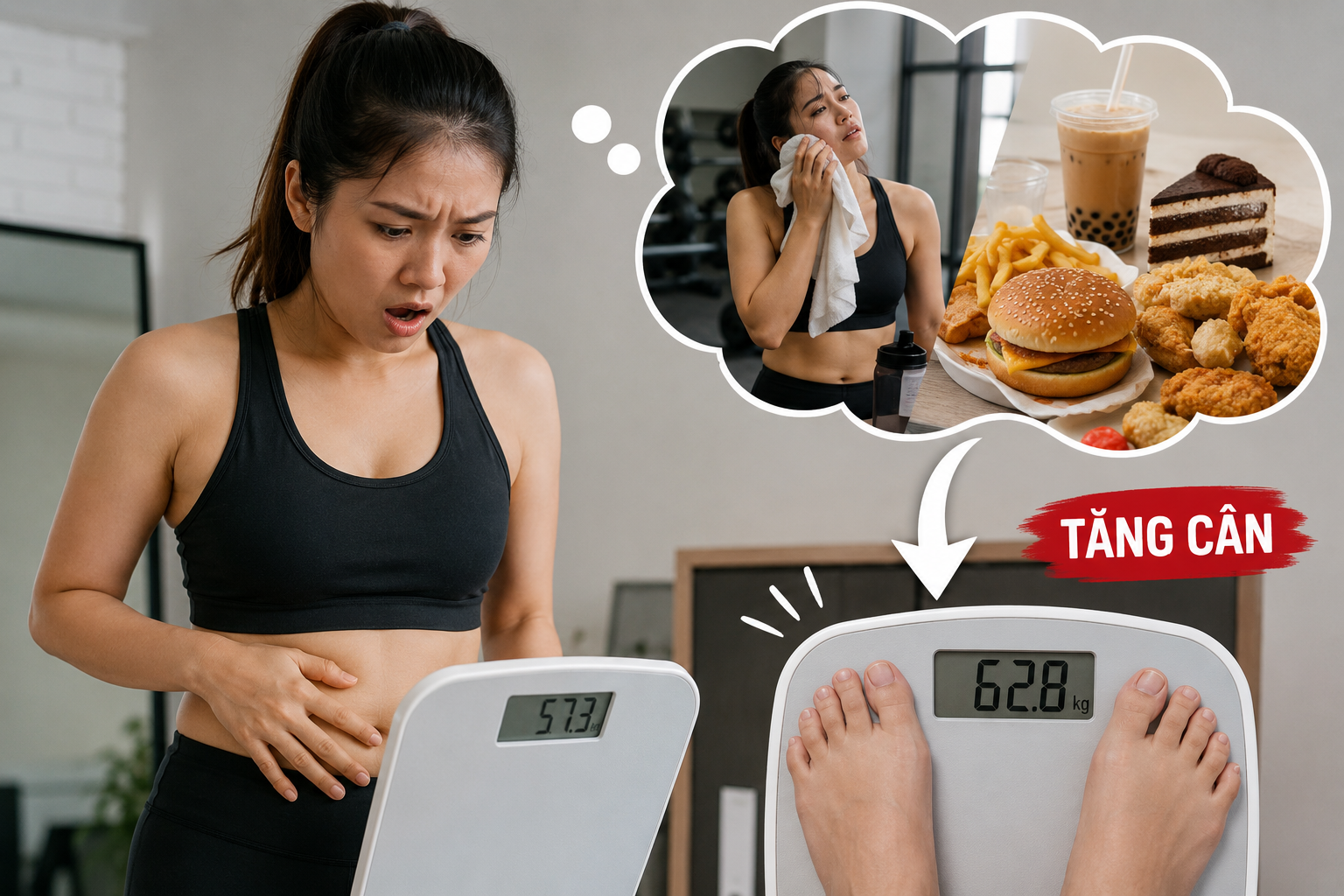 Vì sao nhiều người tăng cân dù tập luyện đều?- Ảnh 2.