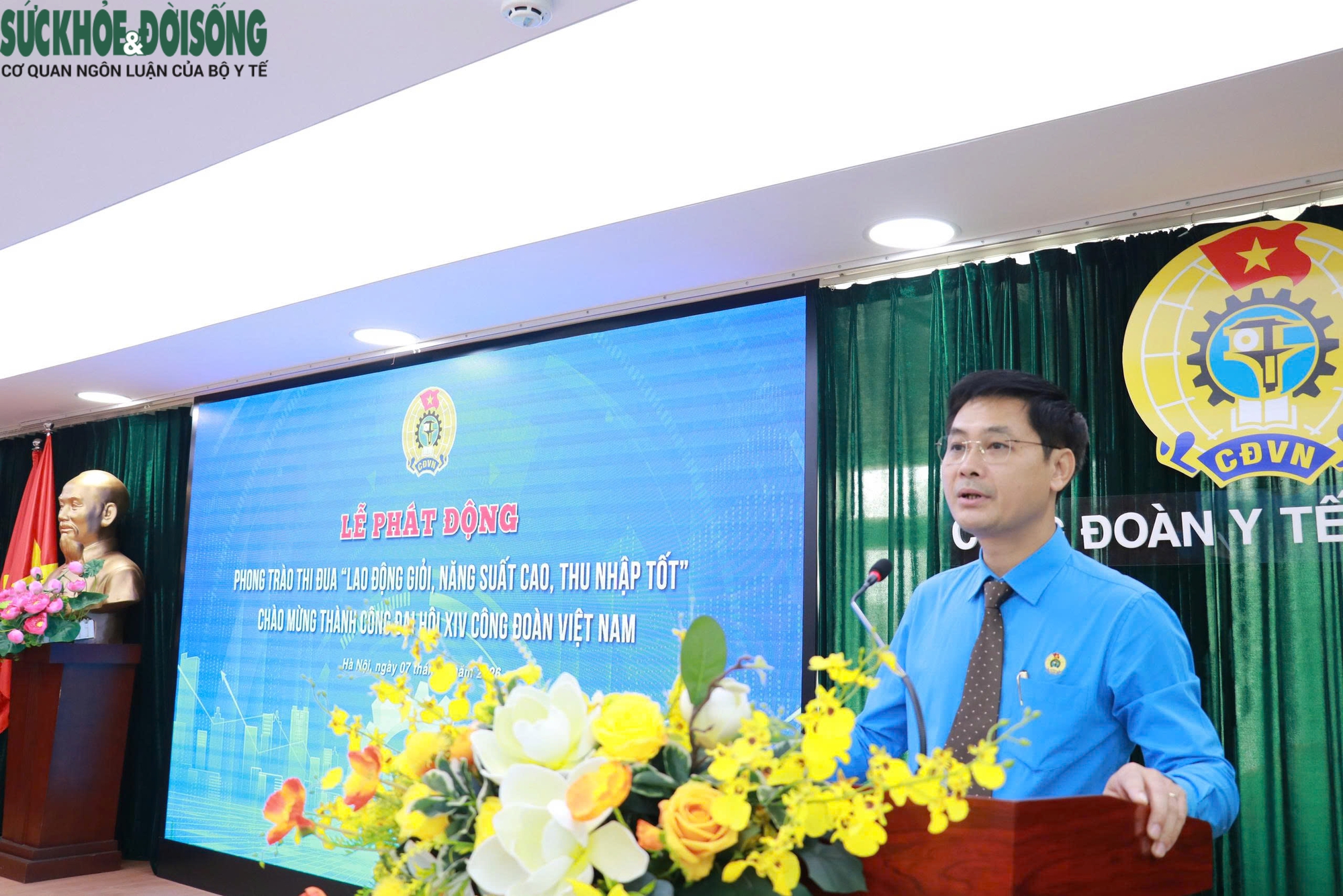 Công đoàn Y tế Việt Nam phát động phong trào thi đua 'Lao động giỏi, năng suất cao, thu nhập tốt'- Ảnh 2. Công đoàn Y tế Việt Nam phát động phong trào thi đua 'Lao động giỏi, năng suất cao, thu nhập tốt'- Ảnh 2.