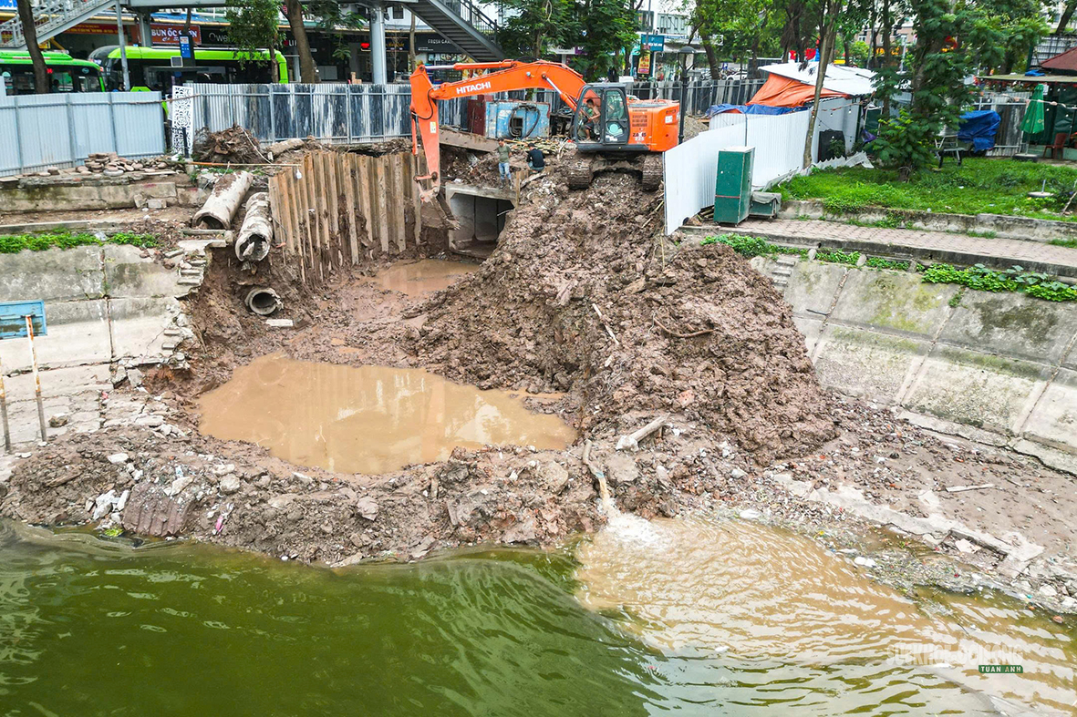 Hà Nội tăng tốc 'lá chắn' chống ngập tại các hồ điều hòa- Ảnh 9. Hà Nội tăng tốc 'lá chắn' chống ngập tại các hồ điều hòa- Ảnh 9.