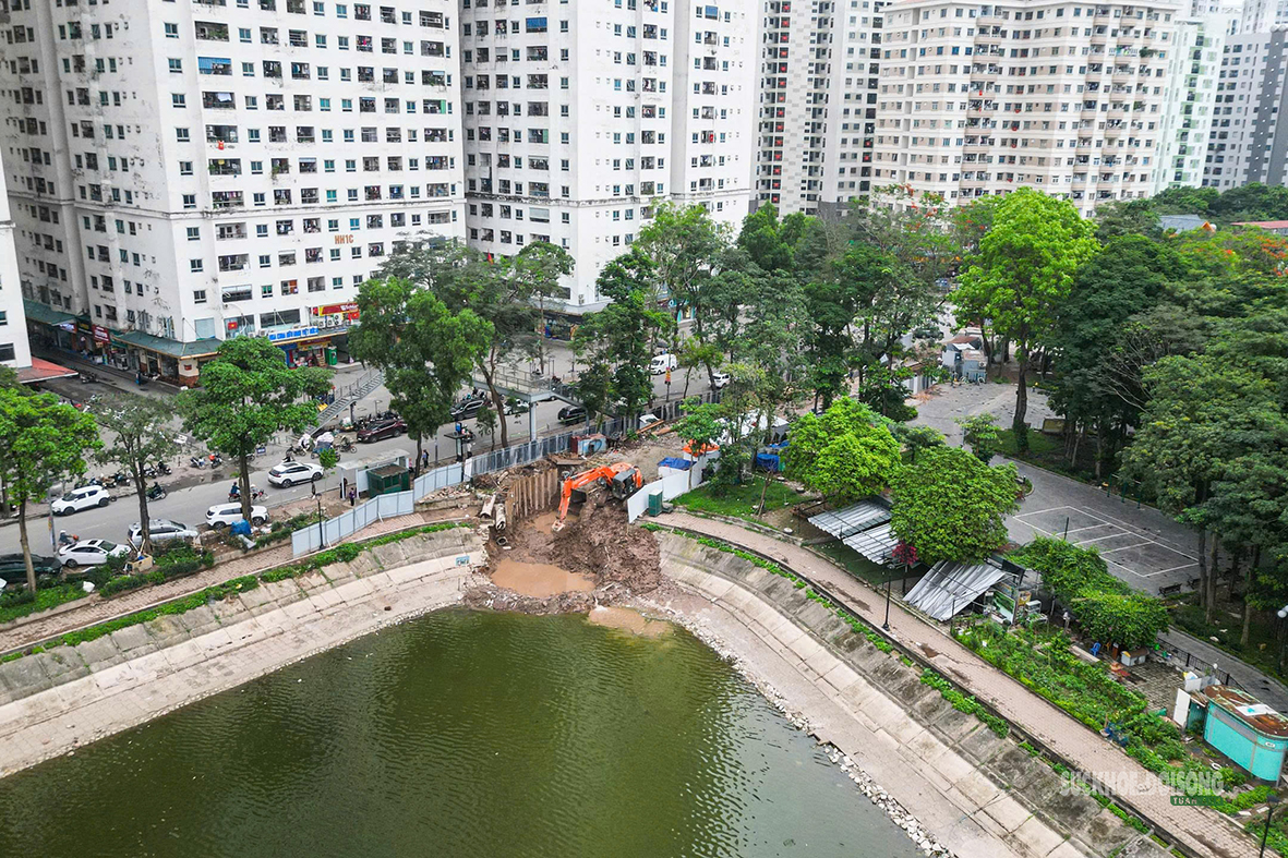 Hà Nội tăng tốc 'lá chắn' chống ngập tại các hồ điều hòa- Ảnh 10. Hà Nội tăng tốc 'lá chắn' chống ngập tại các hồ điều hòa- Ảnh 10.