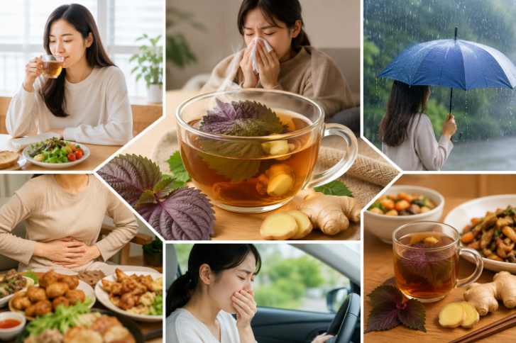 Uống nước lá tía tô với gừng vào thời điểm nào tốt nhất? - Ảnh 2.