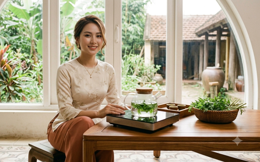 Hướng dẫn nấu nước lá đinh lăng đúng cách - Ảnh 2.